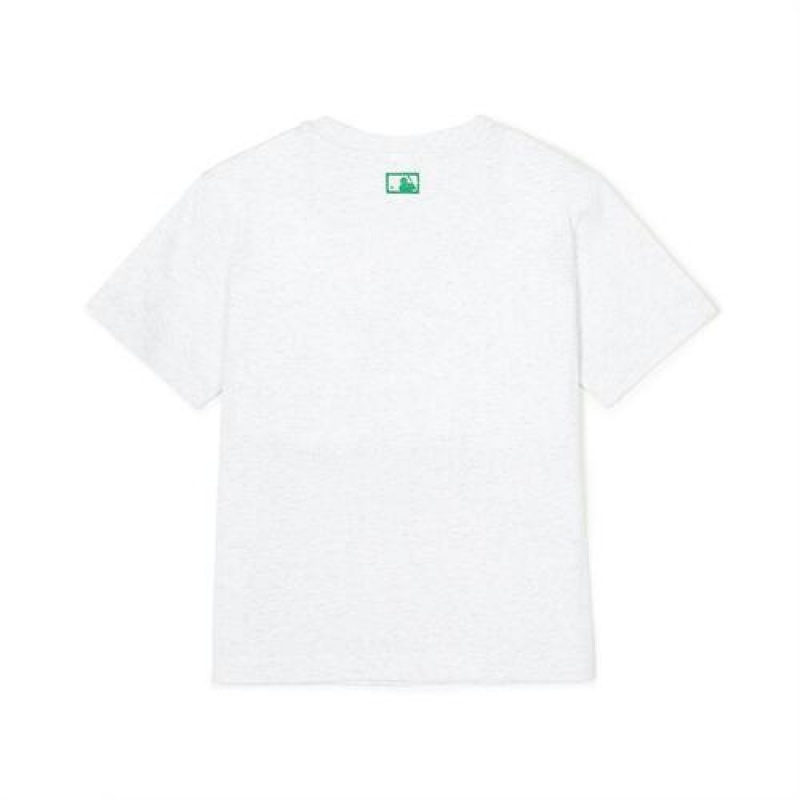 MLB Basic Small Logo T Shirt Tops White | USA_MLB92770