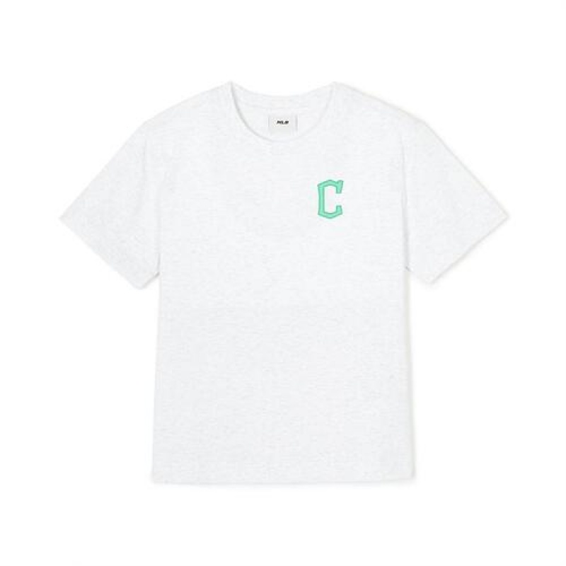 MLB Basic Small Logo T Shirt Tops White | USA_MLB92770