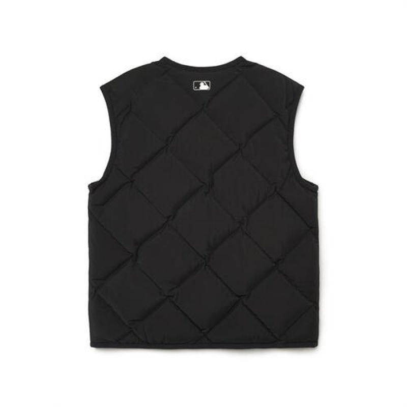 MLB Basic Tube Down Vest Outerwear Black | USA_MLB67165