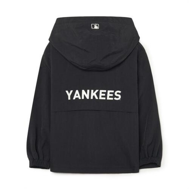 MLB Basic Wind Breaker Outerwear Black | USA_MLB30062