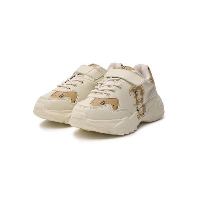 MLB Big Ball Chunky Dia Monogram Shoes Beige | USA_MLB85132