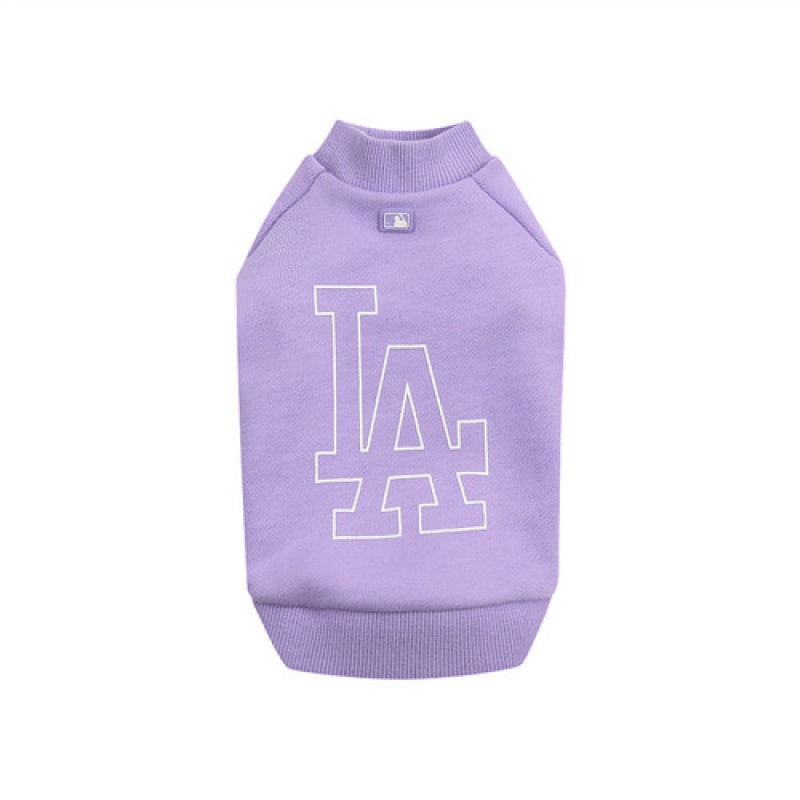 MLB Big Logo Sweatshirt Pet Purple | USA_MLB95725