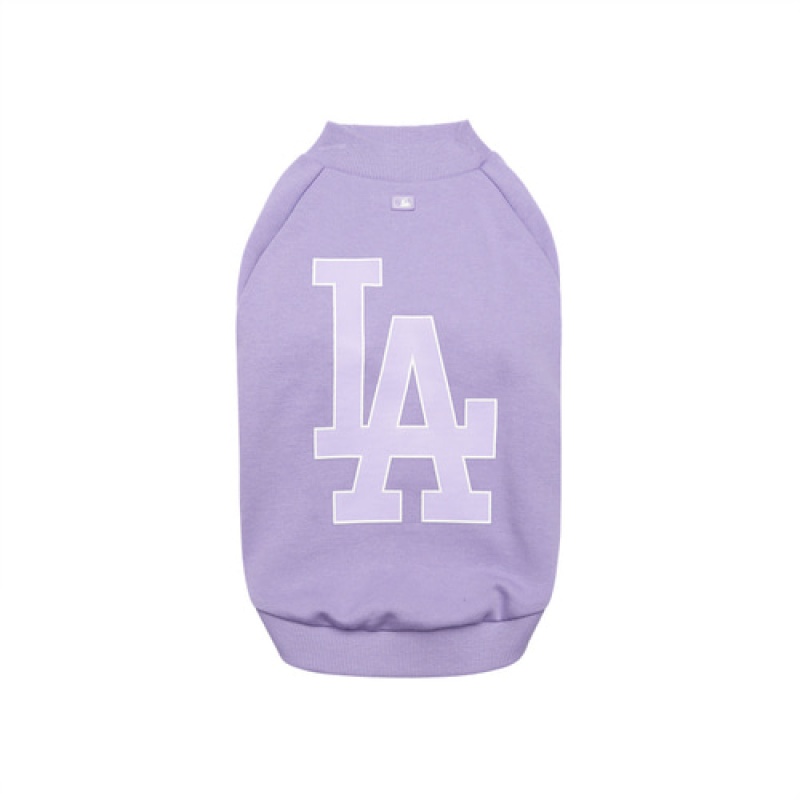 MLB Big Logo Sweatshirt Pet Purple | USA_MLB39036