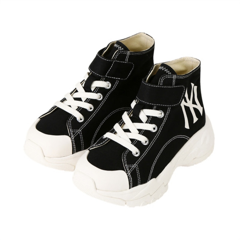 MLB Chunky High Shoes Black | USA_MLB46992