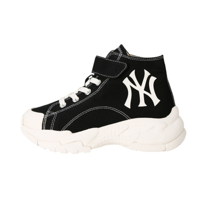 MLB Chunky High Shoes Black | USA_MLB46992