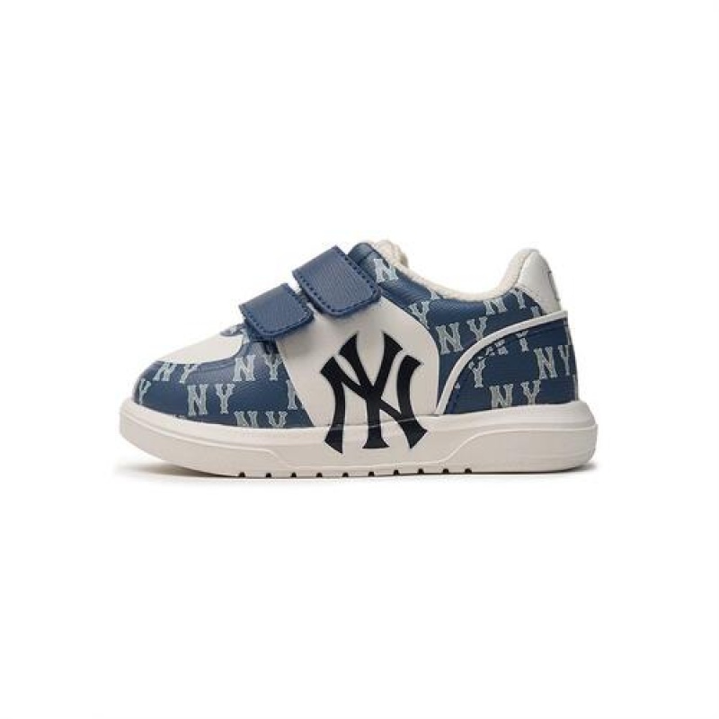 MLB Chunky Liner Baby Denim Monogram Shoes Navy | USA_MLB47668