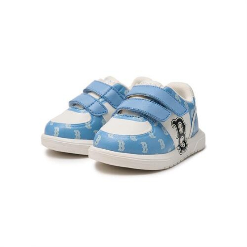 MLB Chunky Liner Baby Denim Monogram Shoes Blue | USA_MLB61197