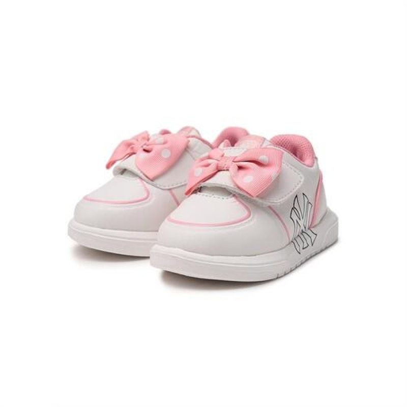 MLB Chunky Liner Baby Ribbon Shoes Pink | USA_MLB58329