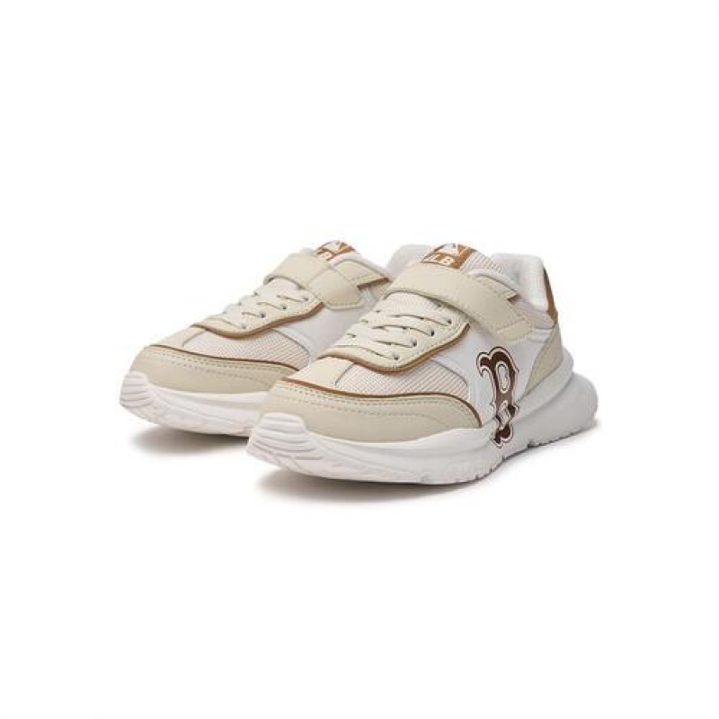 MLB Chunky Runner Varsity Junior Shoes Beige | USA_MLB36794