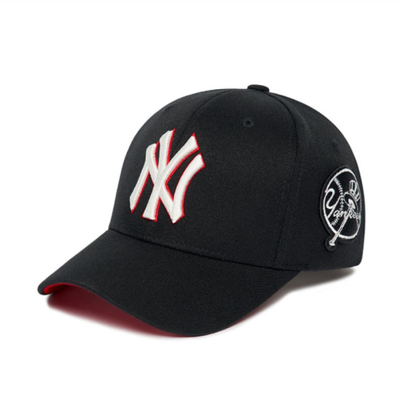 MLB Circle Stamp Baseball Caps Black | USA_MLB31436