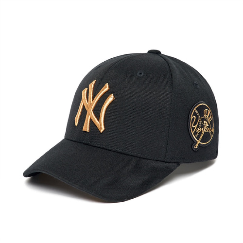 MLB Circle Stamp Baseball Caps Black | USA_MLB57337