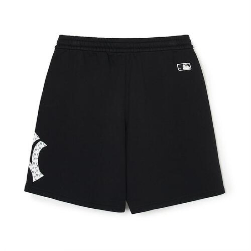 MLB Classic Monogram Big Lux 9in Shorts Bottoms Black | USA_MLB33114