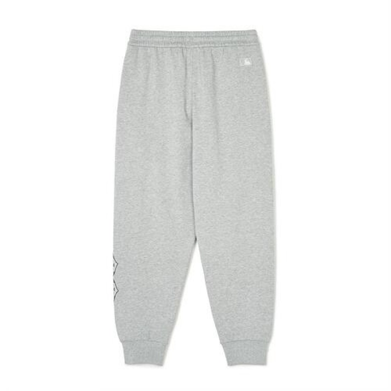 MLB Classic Monogram Big Lux Jogger Pants Bottoms Grey | USA_MLB85086