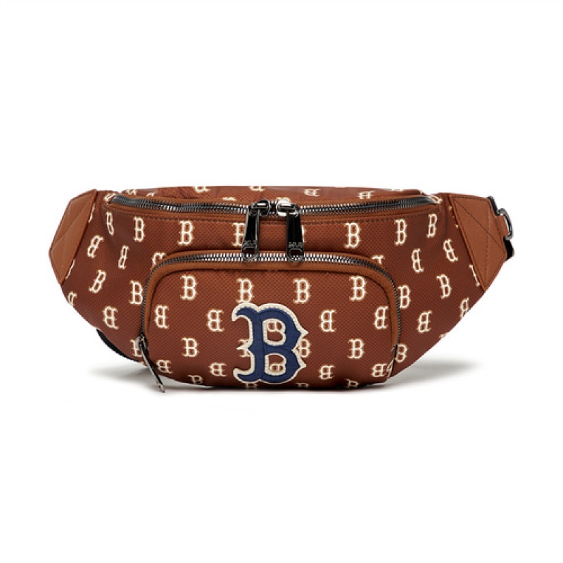 MLB Classic Monogram Hipsack Crossbody Bags Brown | USA_MLB48592