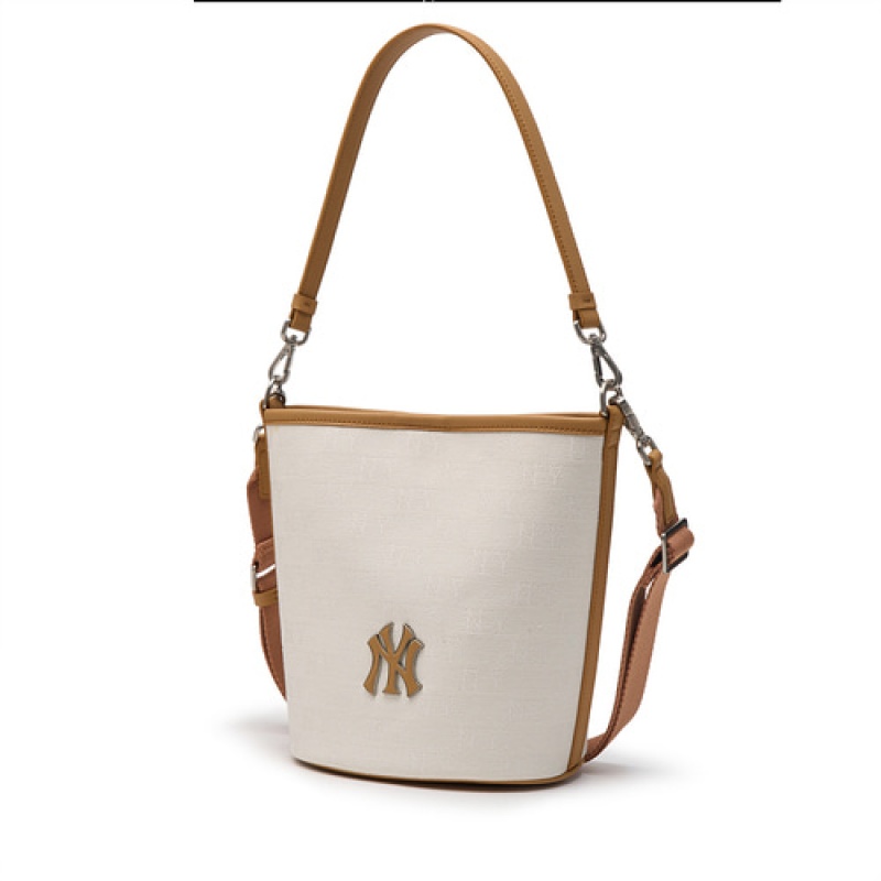 MLB Classic Monogram Jacquard Crossbody Bags White | USA_MLB29243