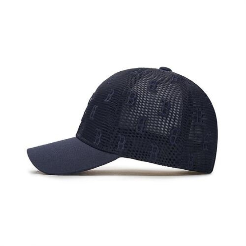 MLB Classic Monogram Mesh Cap Black | USA_MLB58193