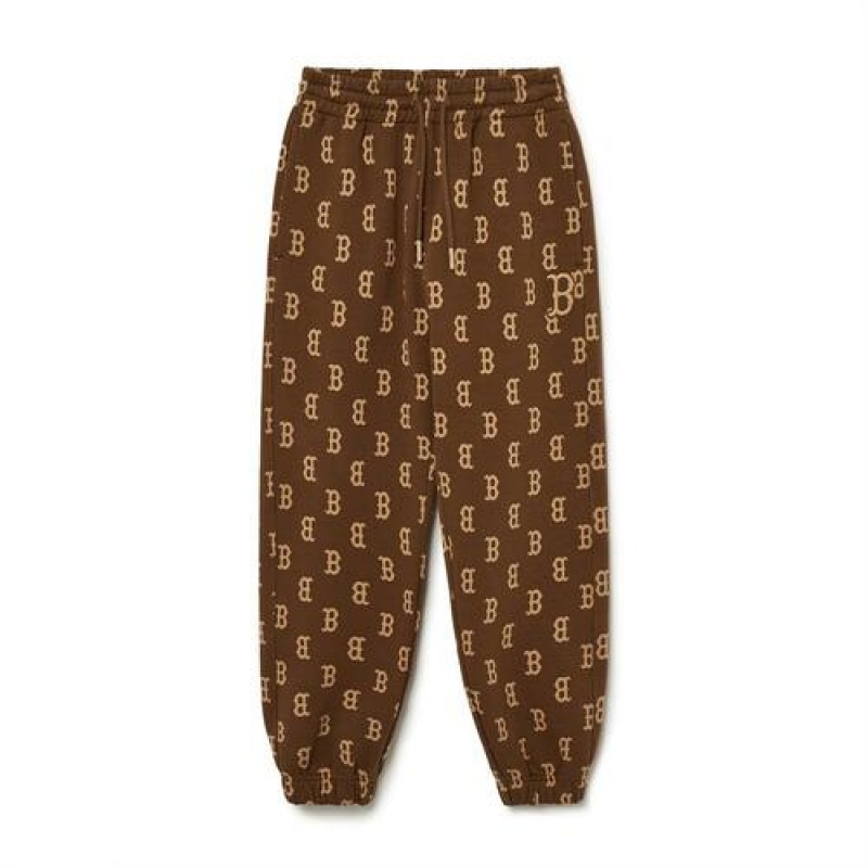 MLB Classic Monogram Pants Bottoms Brown | USA_MLB61578