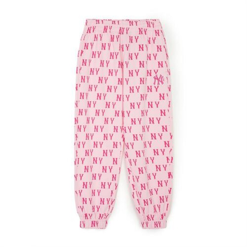 MLB Classic Monogram Pants Bottoms Pink | USA_MLB57915