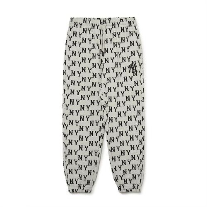 MLB Classic Monogram Pants Bottoms White | USA_MLB49243