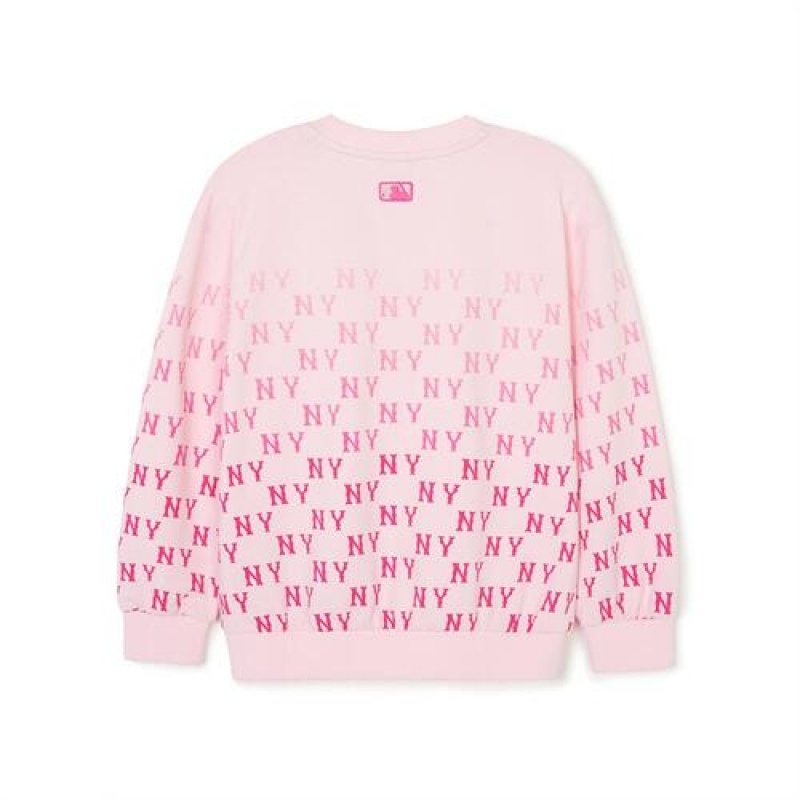 MLB Classic Monogram Sweatshirt Tops Pink | USA_MLB67356