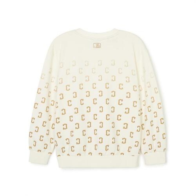 MLB Classic Monogram Sweatshirt Tops White | USA_MLB67333