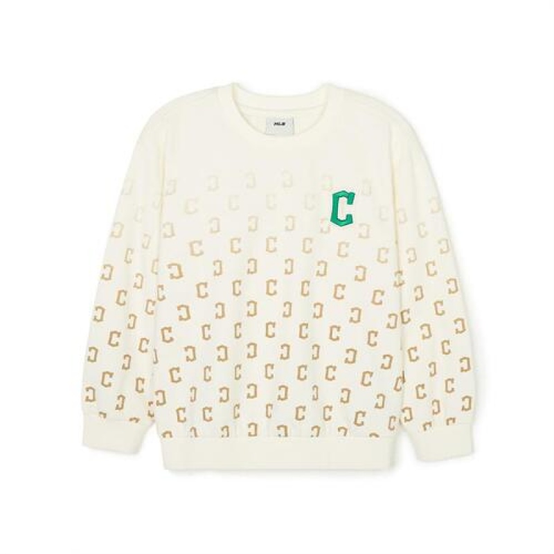 MLB Classic Monogram Sweatshirt Tops White | USA_MLB67333