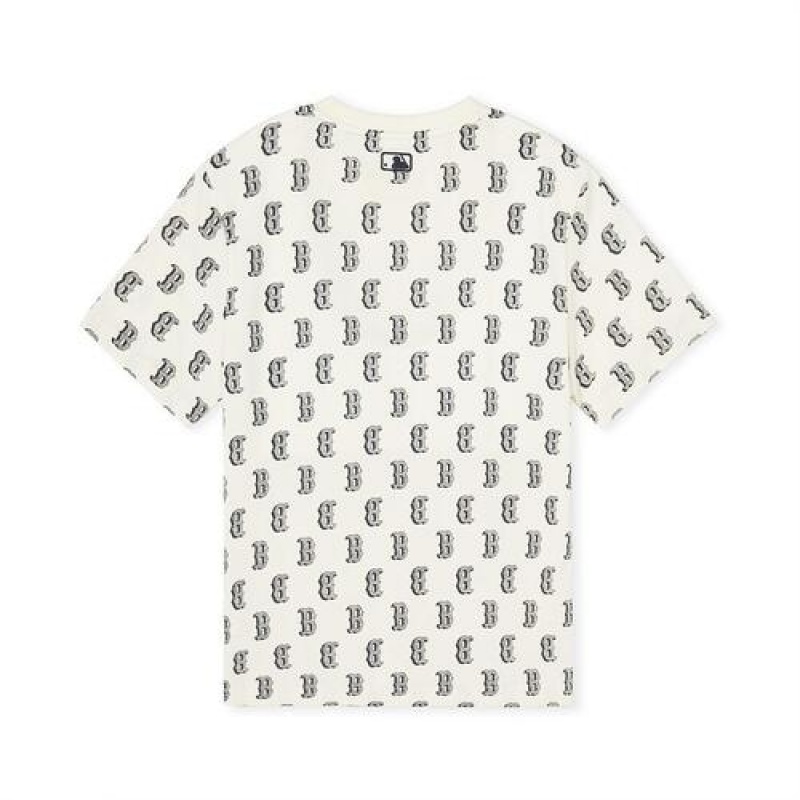 MLB Classic Monogram T Shirt Tops White | USA_MLB16692