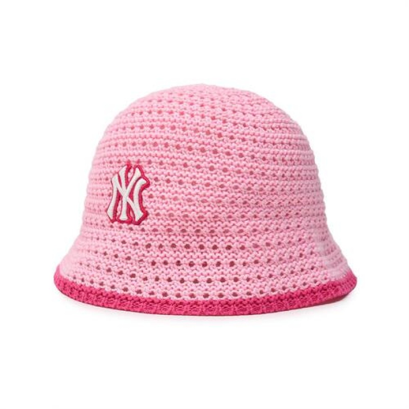 MLB Crochet Dome Cap Pink | USA_MLB63521