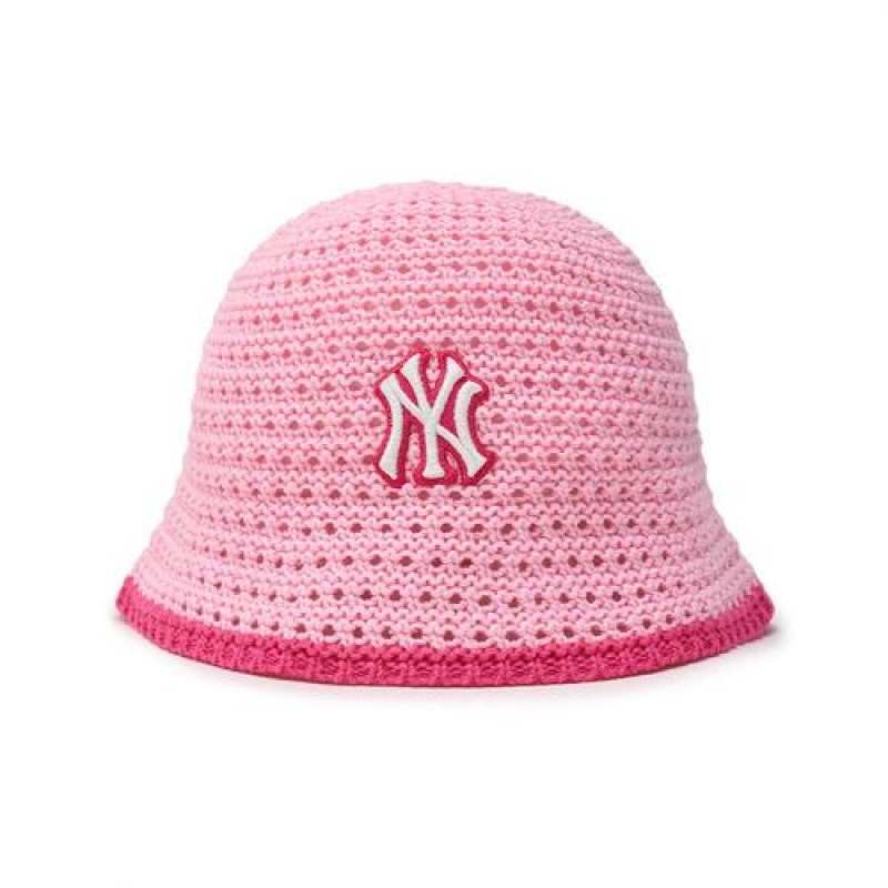 MLB Crochet Dome Cap Pink | USA_MLB63521