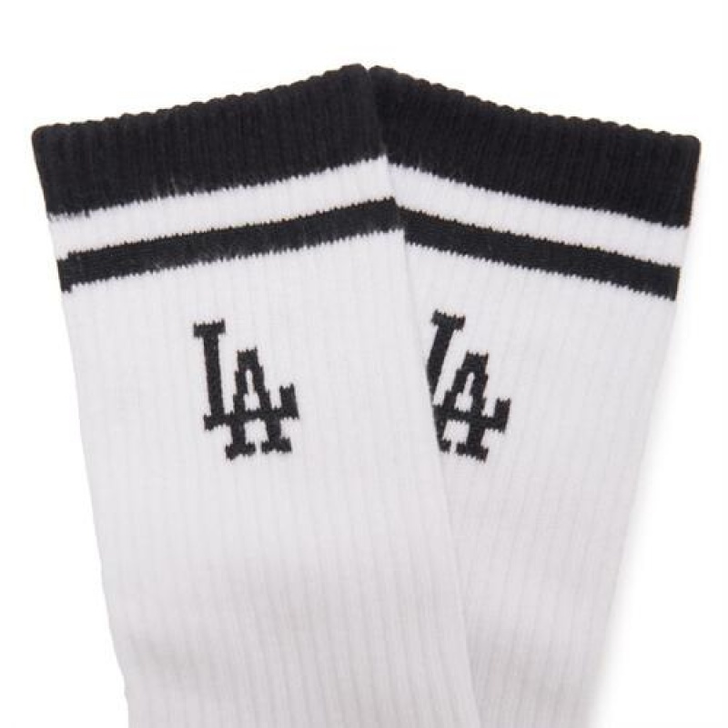 MLB Daily Stripe Socks White | USA_MLB33565