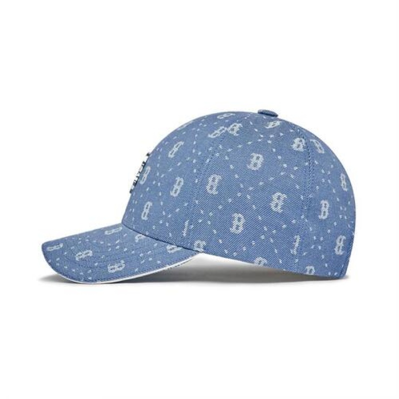 MLB Denim Dia Monogram Structured Baseball Caps Blue | USA_MLB92660