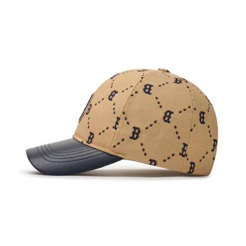 MLB Dia Monogram Jqd Cap Beige | USA_MLB15661