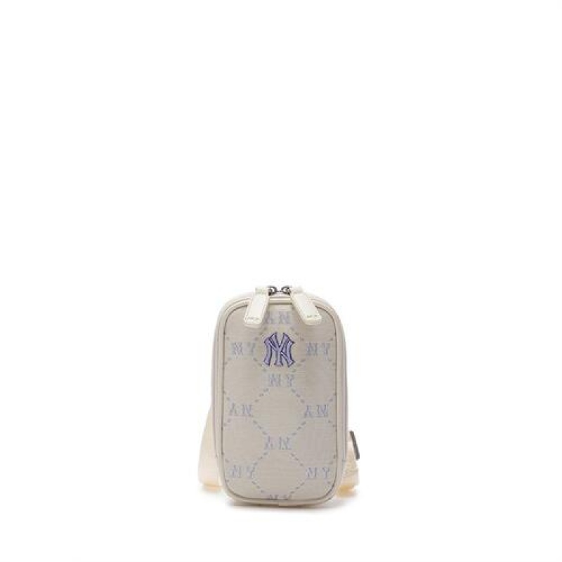 MLB Dia Monogram Mini Crossbag Accessories White | USA_MLB96855