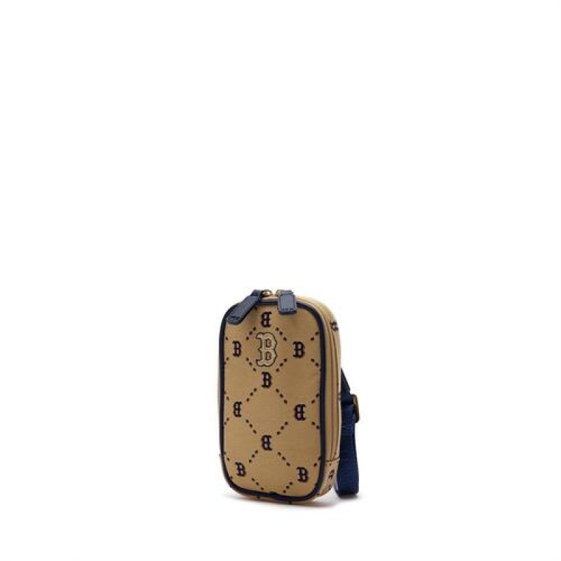 MLB Dia Monogram Mini Crossbag Accessories Beige | USA_MLB66959