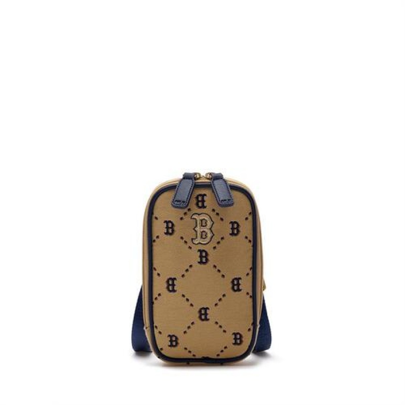 MLB Dia Monogram Mini Crossbag Accessories Beige | USA_MLB66959