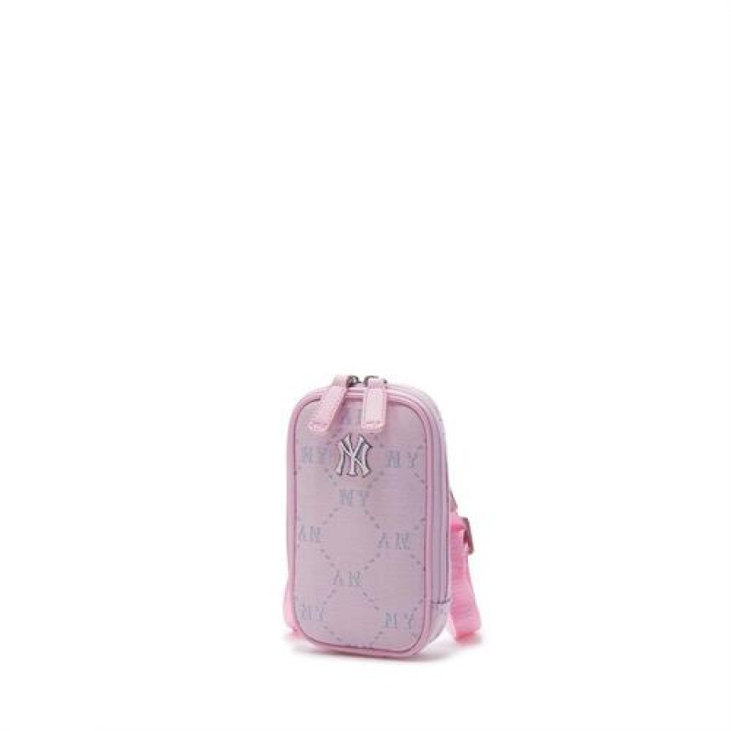 MLB Dia Monogram Mini Crossbag Accessories Pink | USA_MLB77622