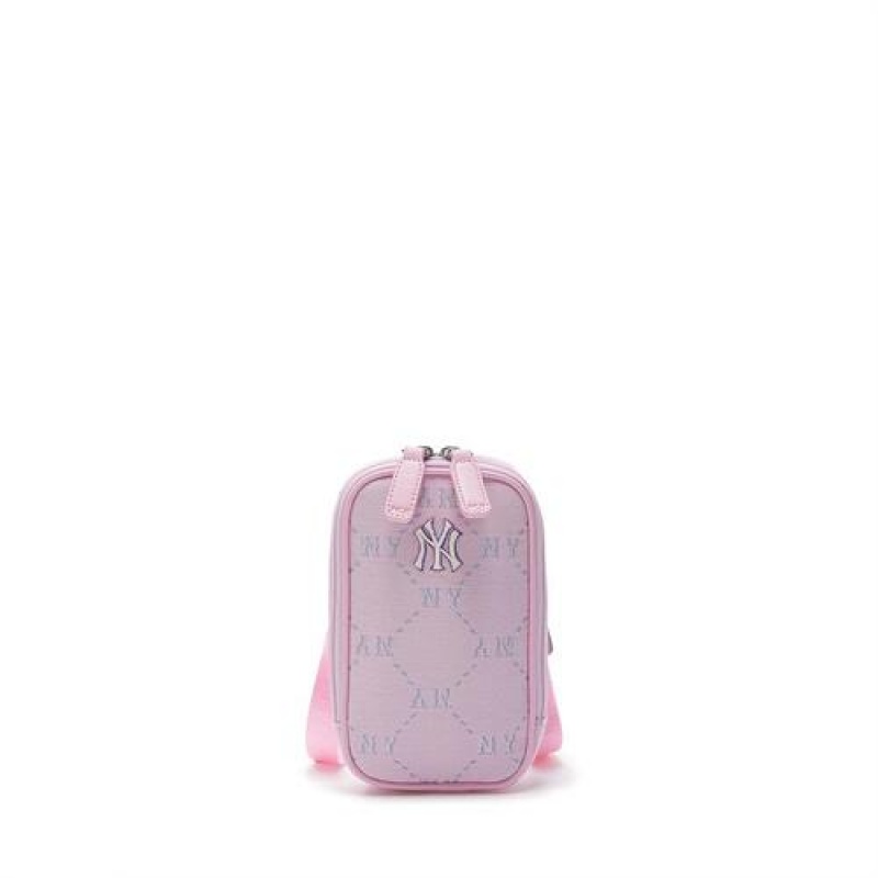 MLB Dia Monogram Mini Crossbag Accessories Pink | USA_MLB77622