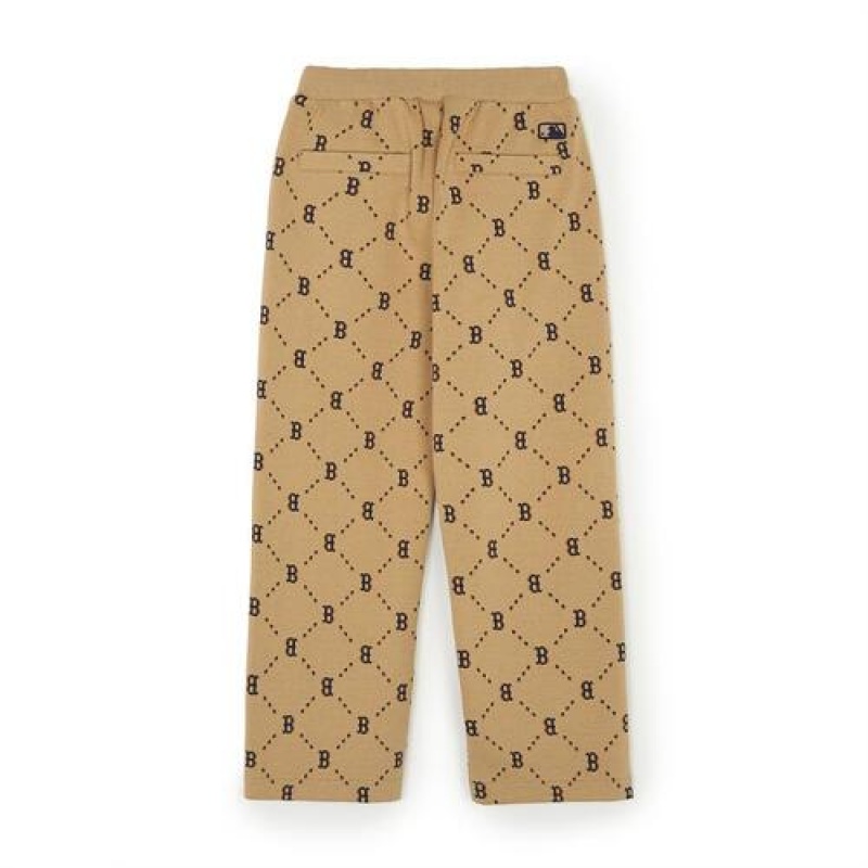 MLB Dia Monogram Pants Bottoms Beige | USA_MLB47829