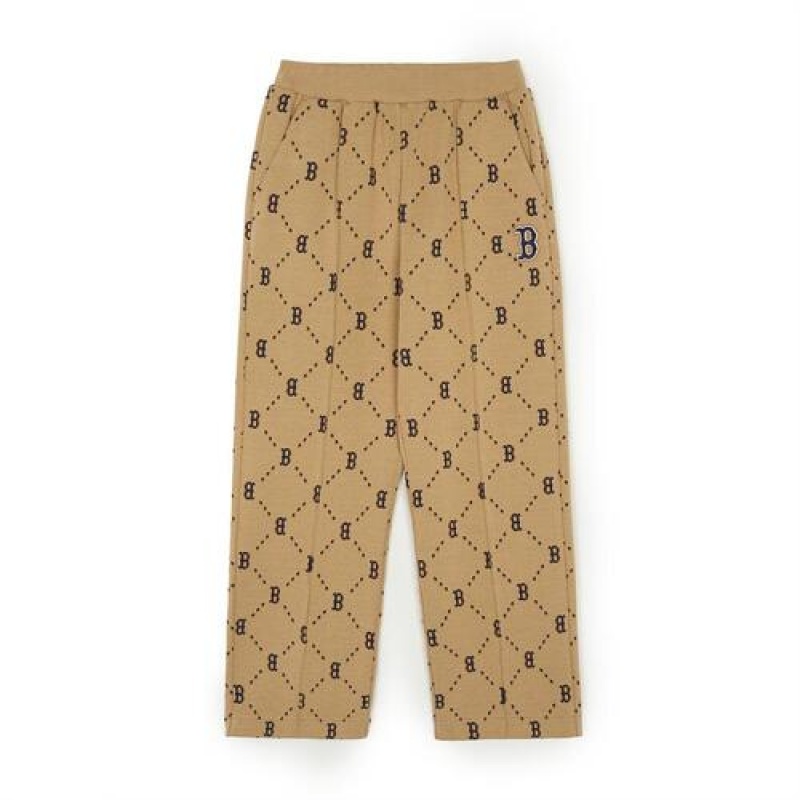 MLB Dia Monogram Pants Bottoms Beige | USA_MLB47829