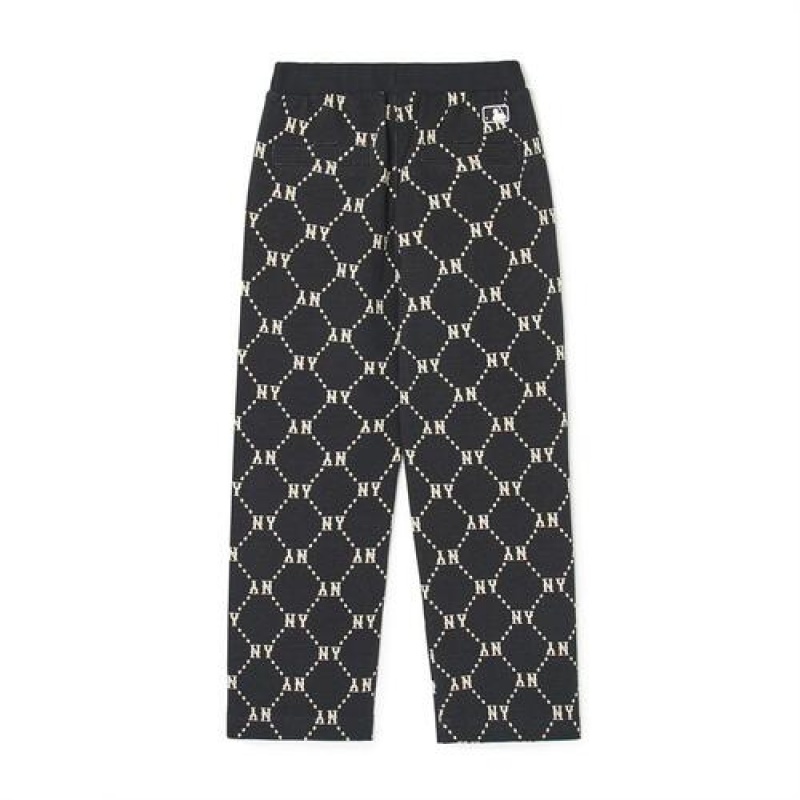 MLB Dia Monogram Pants Bottoms Black | USA_MLB81079