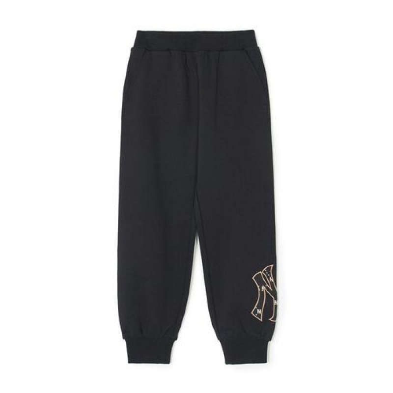 MLB Dia Monogram Pants Bottoms Black | USA_MLB81079