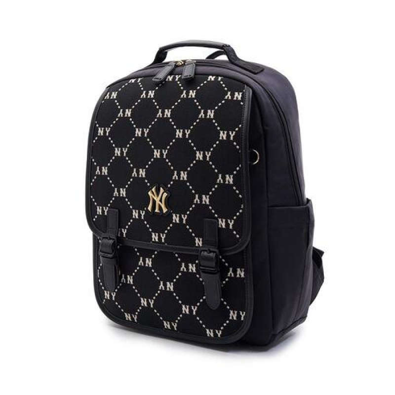 MLB Dia Monogram Premium School Bag Accessories Black | USA_MLB65436