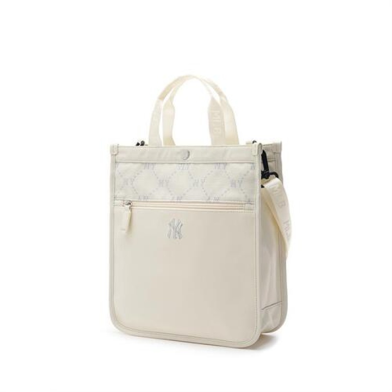 MLB Dia Monogram School Sub Bag Accessories White | USA_MLB52726