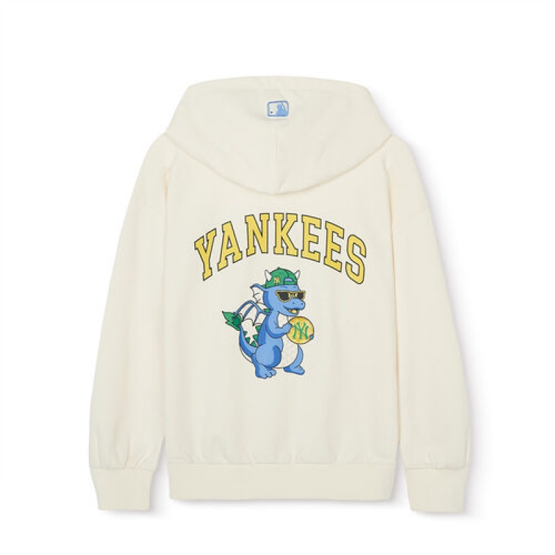 MLB Dragon Hoodie Tops White | USA_MLB81162