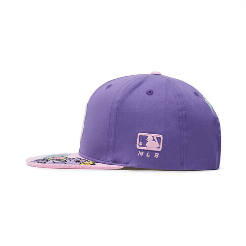 MLB Dragon Snapback Cap Purple | USA_MLB52113