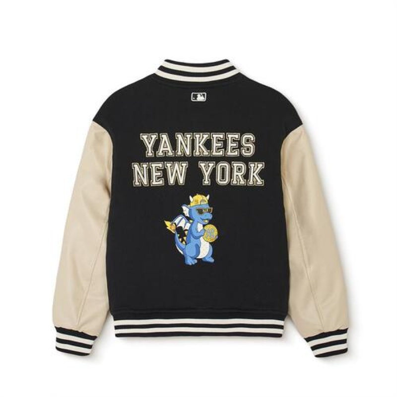 MLB Dragon Varsity Jumper Outerwear Black | USA_MLB42061