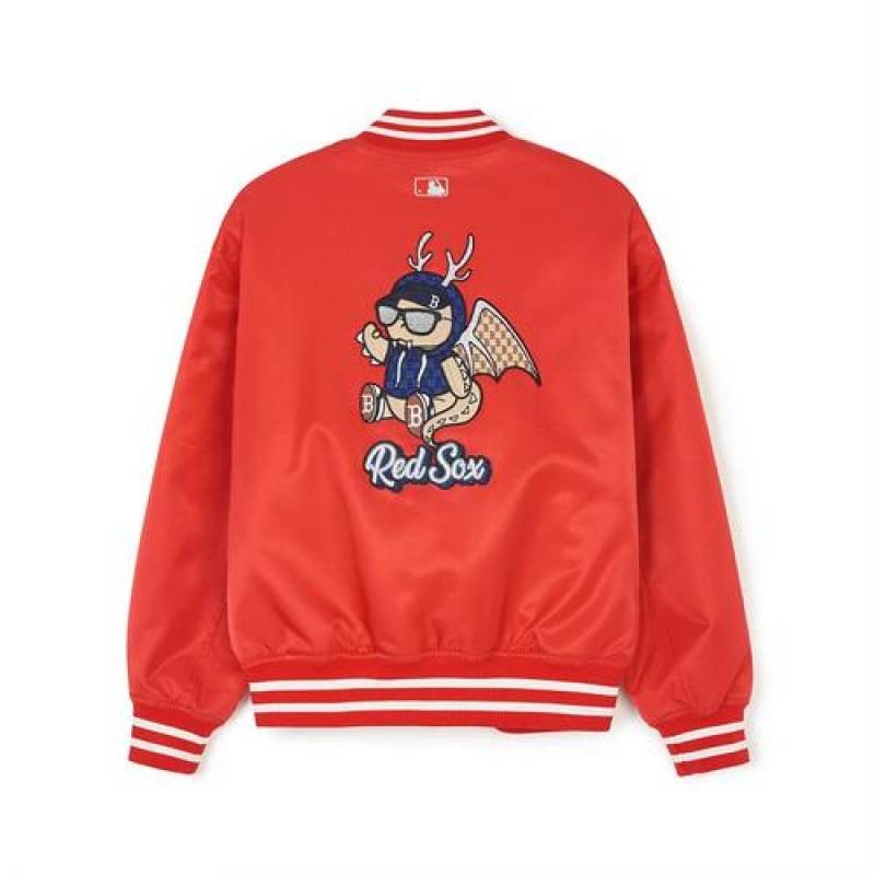 MLB Dragon Varsity Outerwear Red | USA_MLB69652