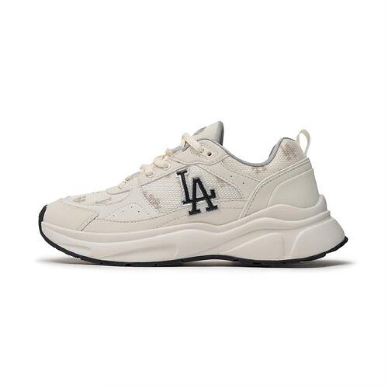 MLB Fast Ball Classic Monogram Los Angeles Dodgers Chunky Liner Beige | USA_MLB82271