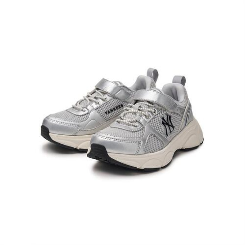 MLB Fast Ball Junior Shoes Silver | USA_MLB96048