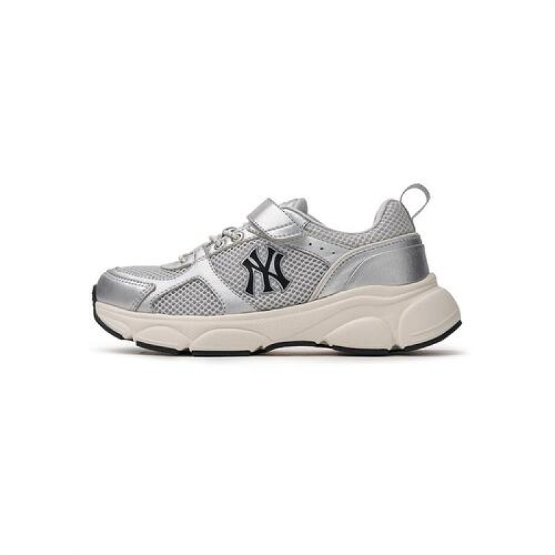 MLB Fast Ball Junior Shoes Silver | USA_MLB96048